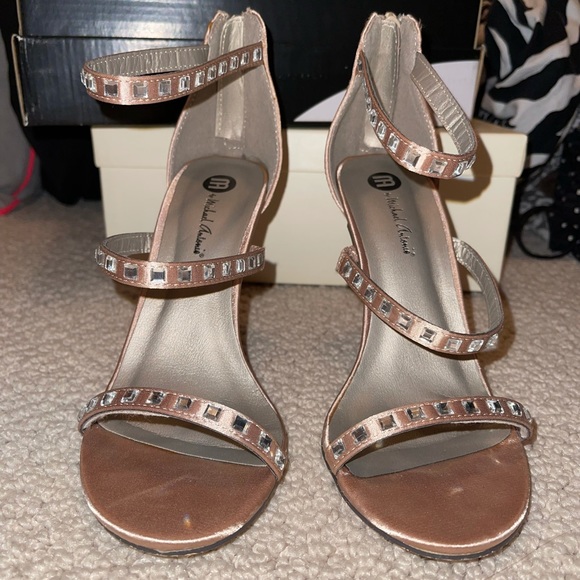 Michael Antonio Nude Strappy Heels - Picture 2 of 6